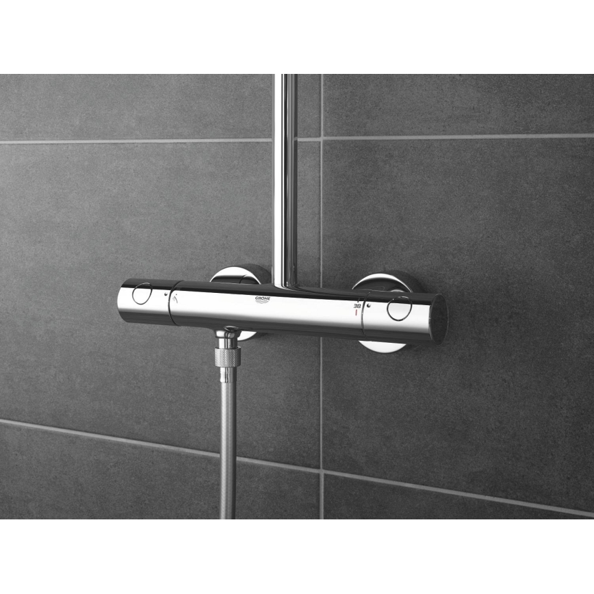 GROHE 27922001 - TEMPESTA COSMOPOLITAN 210 Shower System, Polished Chrome