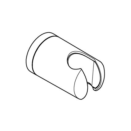 GROHE 27958001 - VITALIO UNIVERSAL wall-mounted shower holder, polished chrome