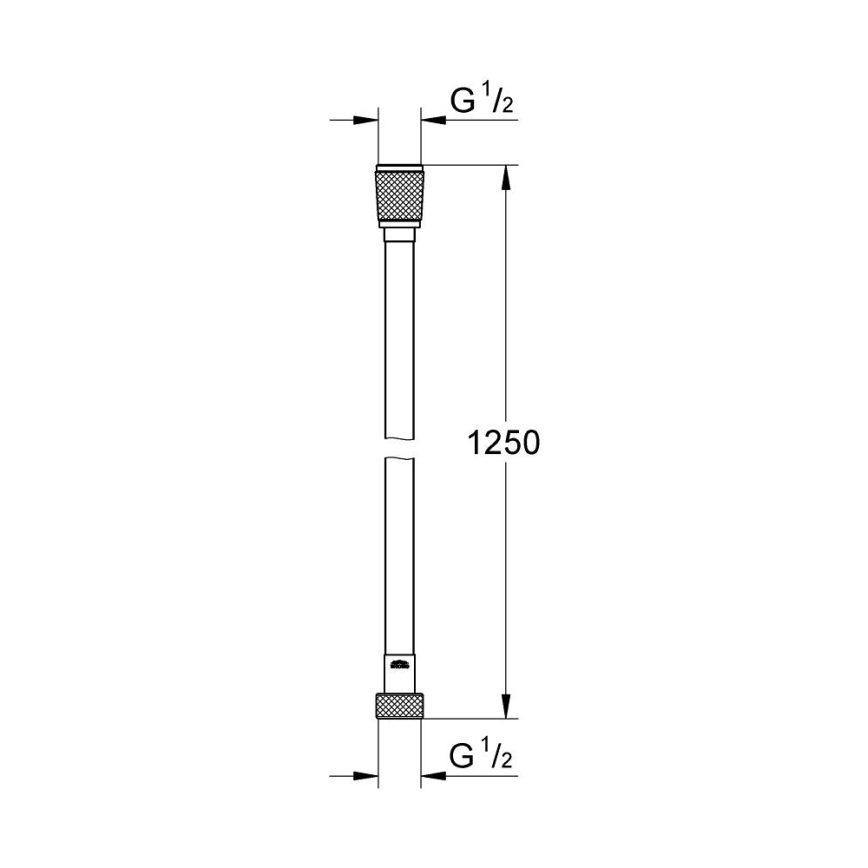 GROHE 28362DA0 - SILVERFLEX 1250 mm Copper-Finish Shower Hose