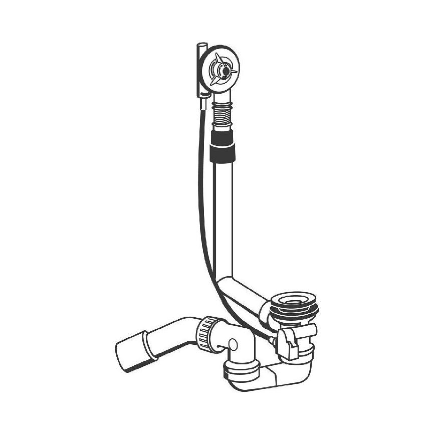 GROHE 28939000 - TALENTO bath waste and overflow set, polished chrome