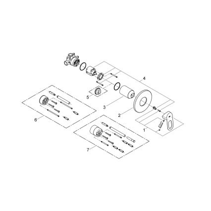 GROHE 29042000 - BAULOOP Shower Mixer, Polished Chrome