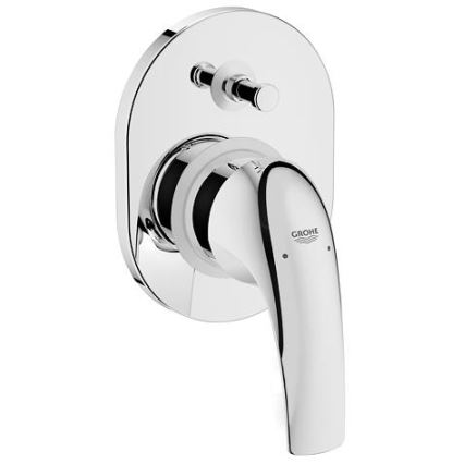 GROHE 29043000 - EUROCUBE Bath Mixer, Polished Chrome