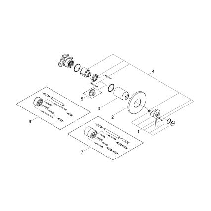 GROHE 29048000 - BAUCLASSIC Shower Mixer, Polished Chrome