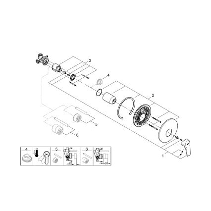 GROHE 29116000 - START FLOW Shower Mixer, Polished Chrome