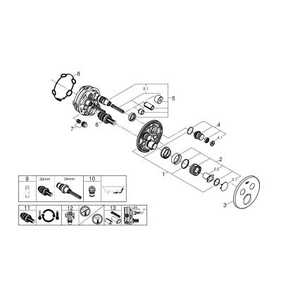 GROHE 29119AL0 - GROHTHERM SMARTCONTROL Thermostat Anthracite
