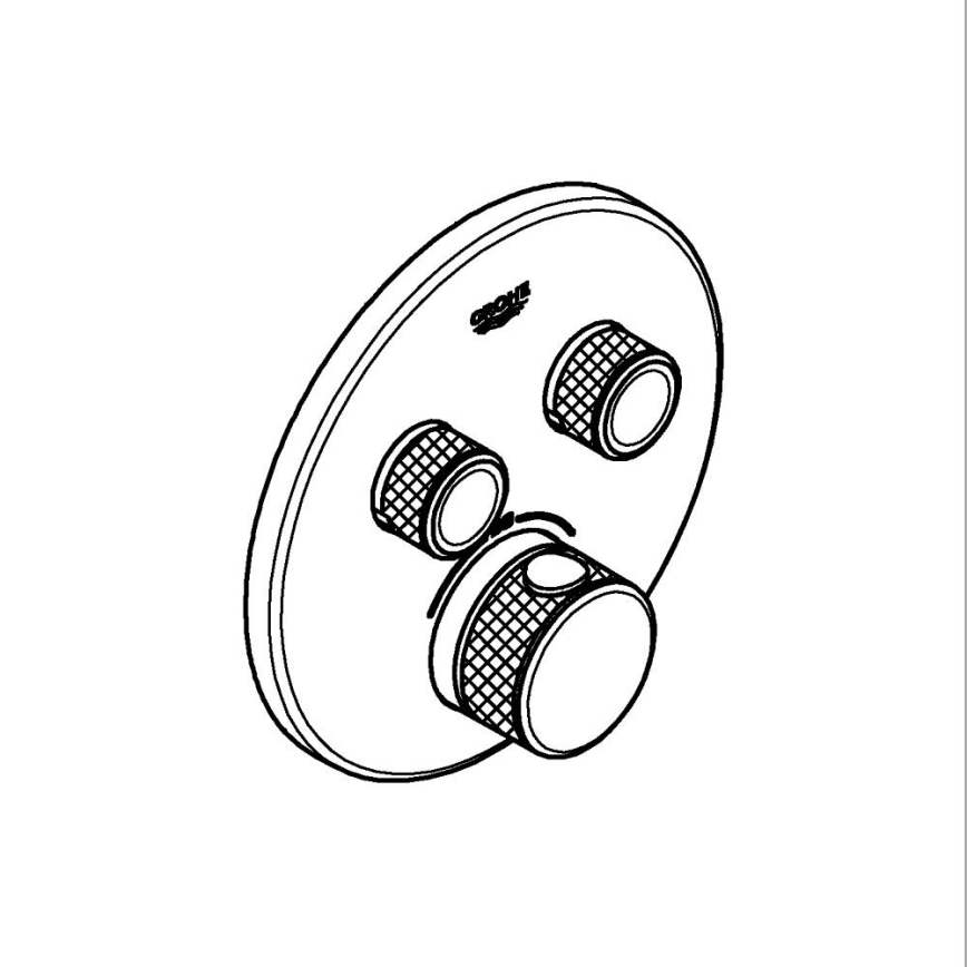 GROHE 29119AL0 - GROHTHERM SMARTCONTROL Thermostat, Graphite