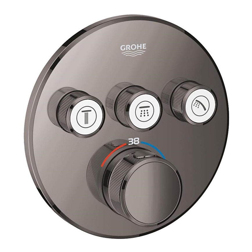 GROHE 29121A00 - GROHTHERM SMARTCONTROL Thermostatic Concealed Shower Mixer, Graphite