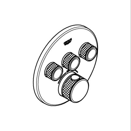GROHE 29121GL0 - GROHTHERM SMARTCONTROL Thermostat, Gold Finish