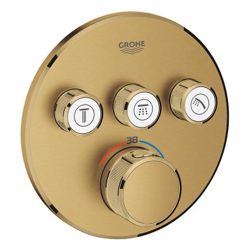 GROHE 29121GN0 - GROHTHERM SMARTCONTROL thermostatic shower mixer for concealed installation, Gold