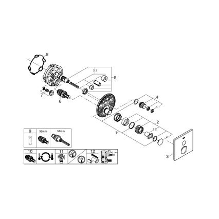 GROHE 29123000 - GROHTHERM SMARTCONTROL Thermostatic Shower Mixer, Chrome