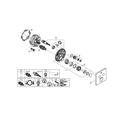 GROHE 29124A00 - GROHTHERM SMARTCONTROL Thermostatic Mixer, Graphite