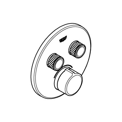 GROHE 29145000 - SMARTCONTROL Concealed Mixer Escutcheon, Polished Chrome