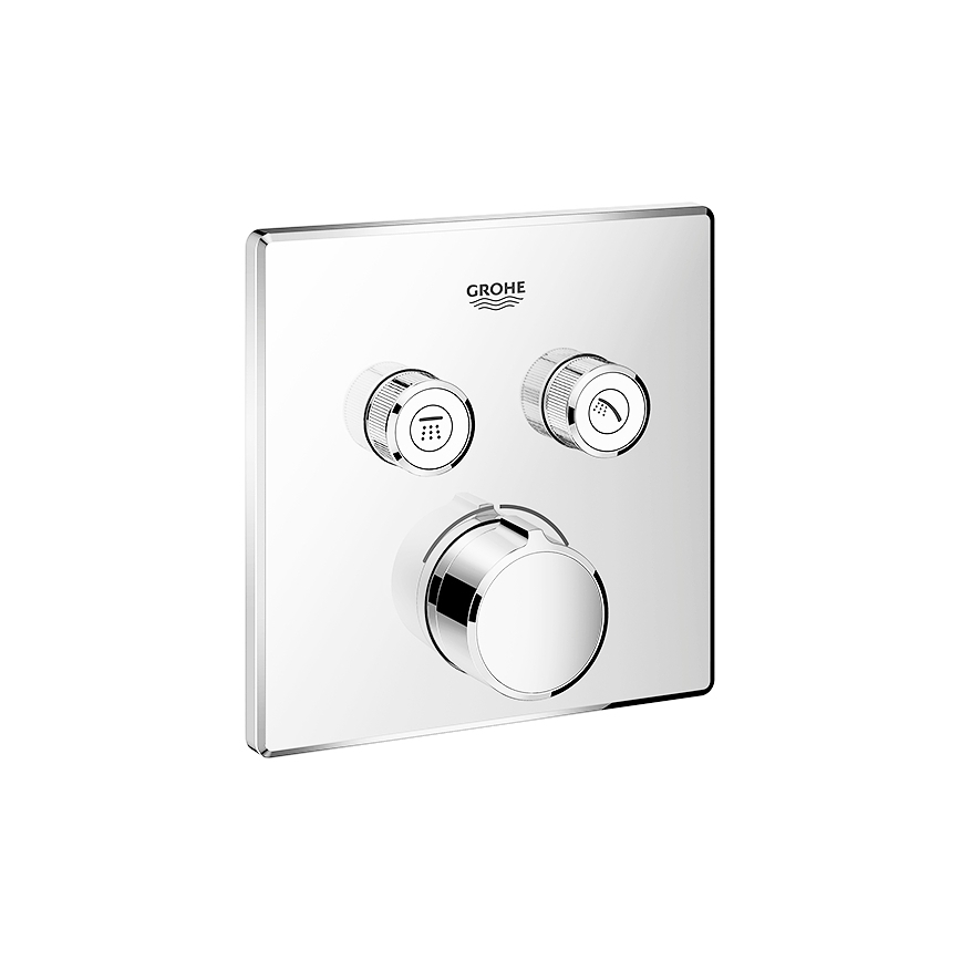 GROHE 29148000 - SMARTCONTROL Concealed Mixer Trim Plate, Polished Chrome
