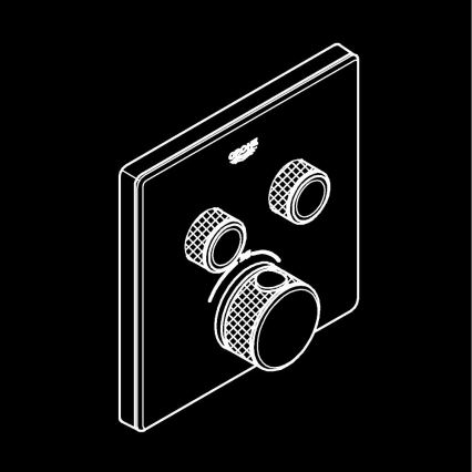 GROHE 29156LS0 - GROHTHERM SMARTCONTROL Built-in Thermostat, White