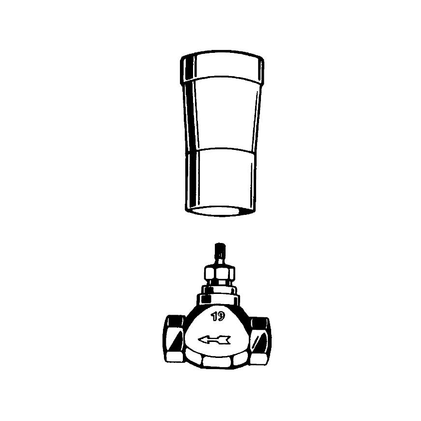 GROHE 29800000 - Lower body for concealed valve DN 15, brass