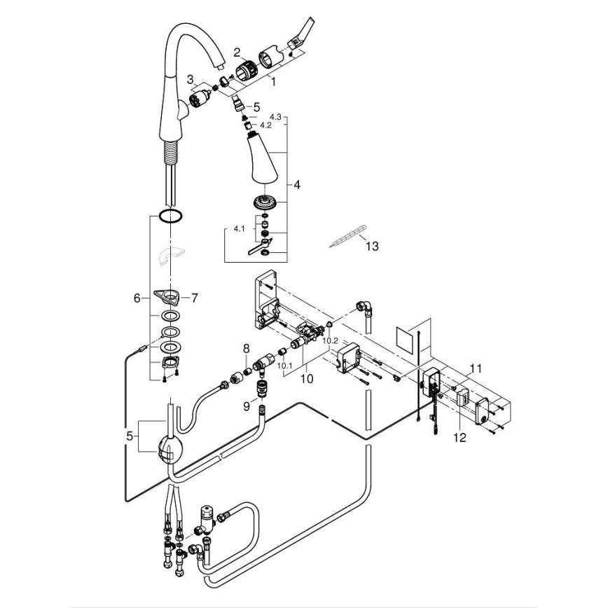 GROHE 30219002 - ZEDRA TOUCH Electronic Kitchen Faucet, Polished Chrome