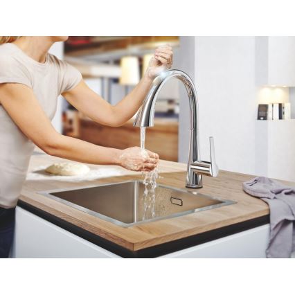 GROHE 30219002 - ZEDRA TOUCH Electronic Kitchen Faucet, Polished Chrome