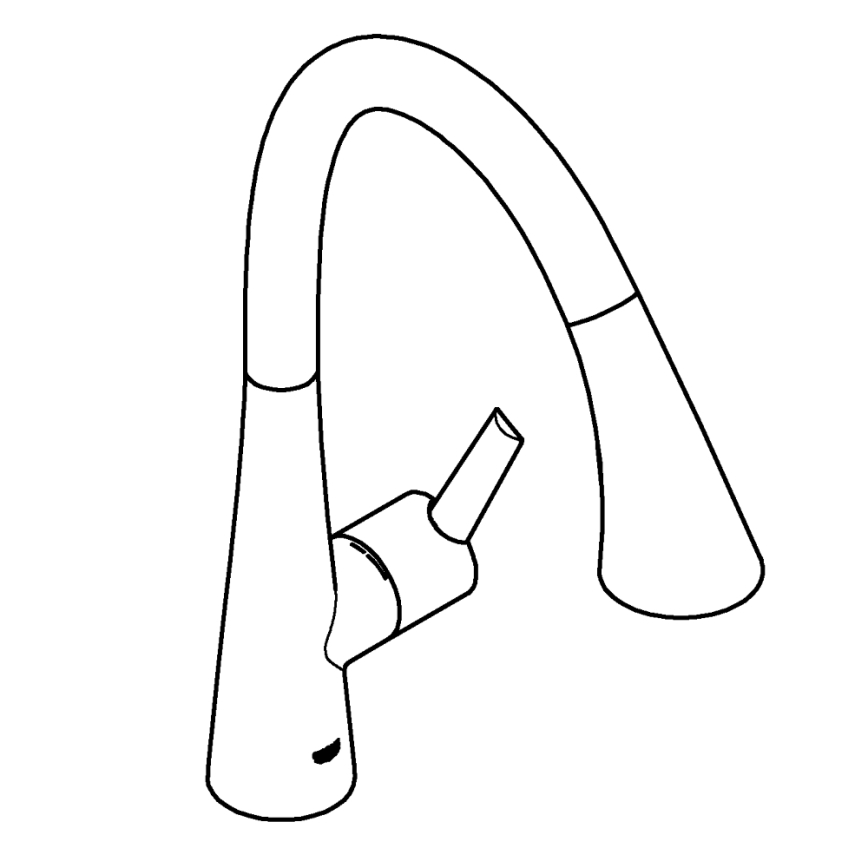 GROHE 30219002 - ZEDRA TOUCH Electronic Kitchen Sink Faucet, Polished Chrome