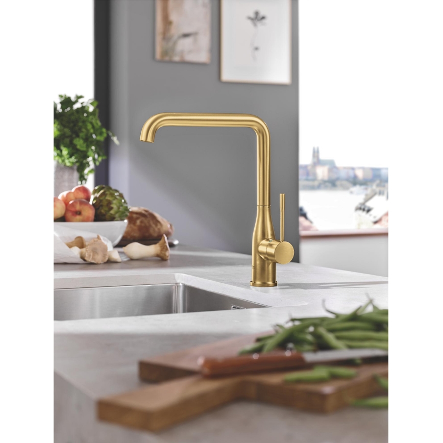 GROHE 30269GN0 - ESSENCE Kitchen Faucet, Gold
