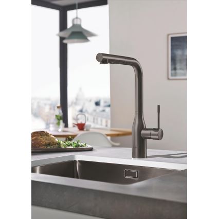 GROHE 30270AL0 - ESSENCE kitchen sink mixer, graphite