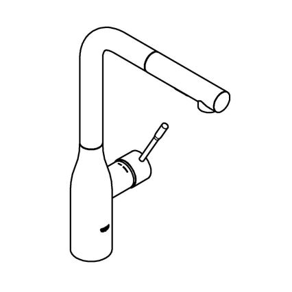 GROHE 30270DC0 - ESSENCE kitchen sink faucet, stainless steel