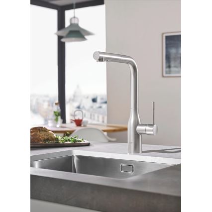 GROHE 30270DC0 - ESSENCE kitchen sink faucet, stainless steel