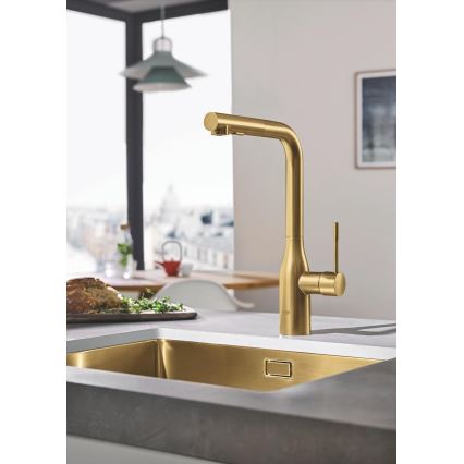 GROHE 30270GN0 - ESSENCE Kitchen Faucet, Gold