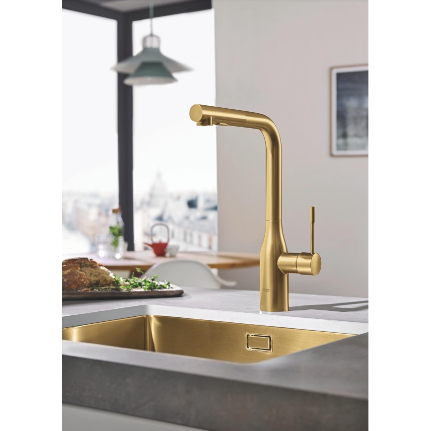 GROHE 30270GN0 - ESSENCE Kitchen Faucet, Gold