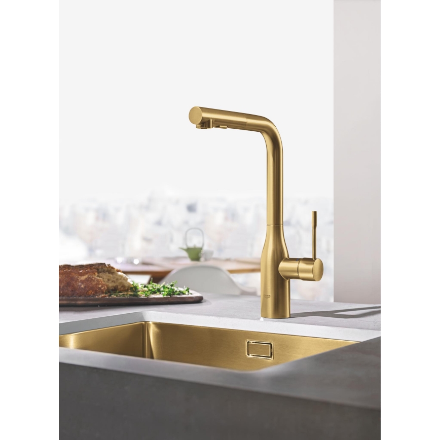 GROHE 30270GN0 - ESSENCE Kitchen Faucet, Gold