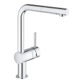 GROHE 30274000 - Kitchen faucet with L-shaped spout, polished chrome finish