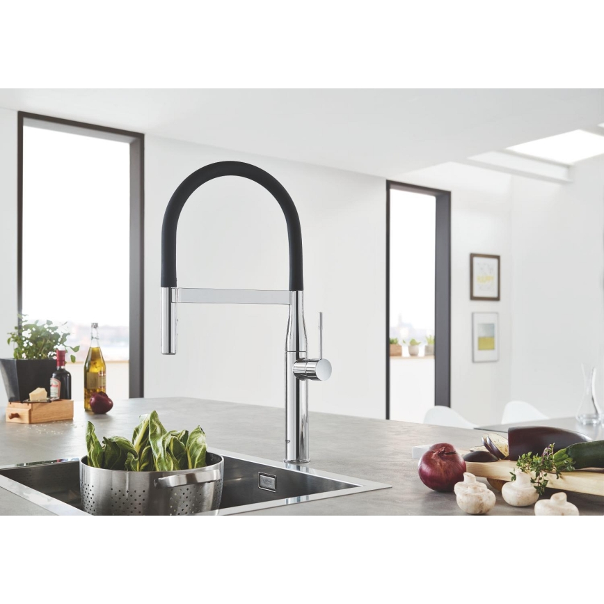 GROHE 30294000 - ESSENCE 530 mm Kitchen Faucet, Polished Chrome