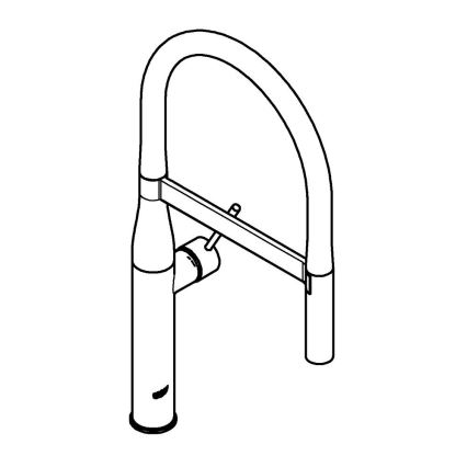 GROHE 30294A00 - ESSENCE Kitchen Faucet, Graphite