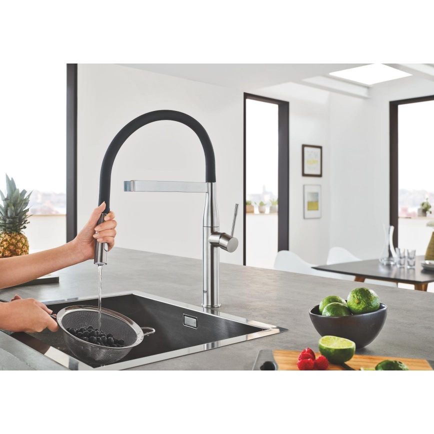 GROHE 30294DC0 - ESSENCE Kitchen Faucet, Stainless Steel