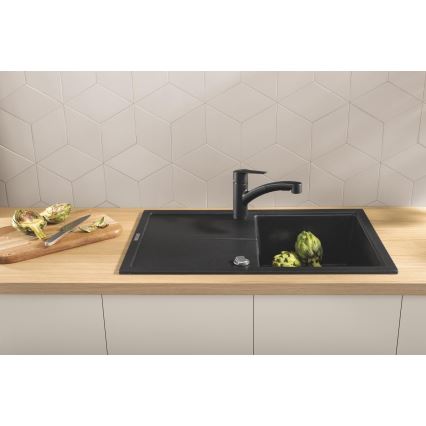 GROHE 303072431 - START Sink Mixer 185 × 227 mm, Black