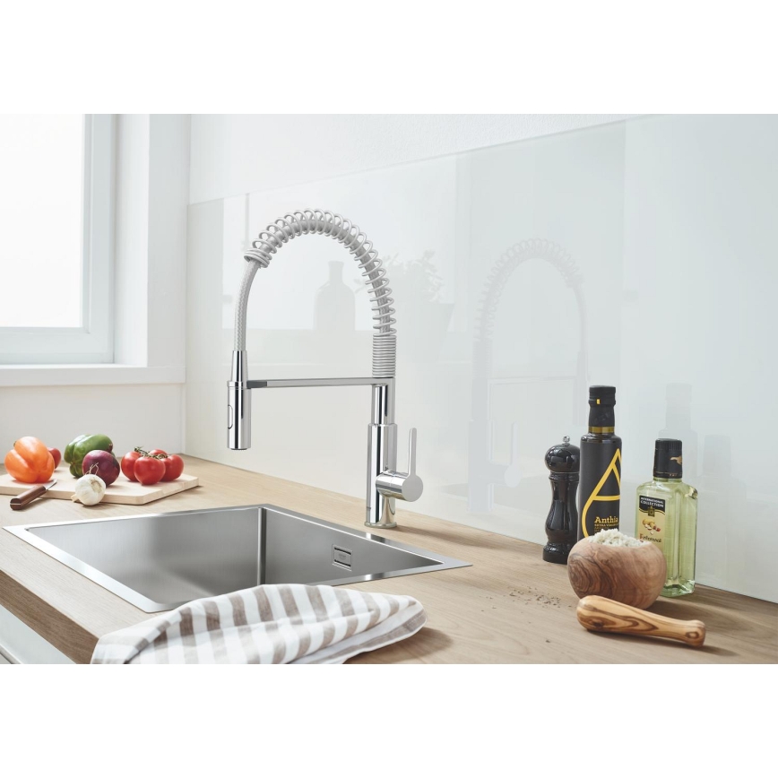 GROHE 30361000 - GET Sink Mixer 455 mm, Polished Chrome