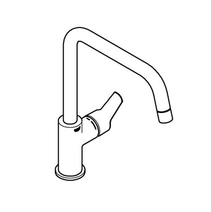 GROHE 30470DC0 - START 310 mm Stainless Steel Kitchen Faucet