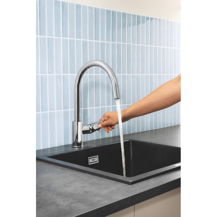 GROHE 30556000 - START LOOP 357 mm kitchen mixer tap, polished chrome