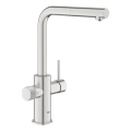 GROHE 30590DC0 - BLUE PURE stainless steel kitchen faucet with pull-out spout
