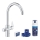 GROHE 30593000 - BLUE PURE C-spout kitchen faucet, polished chrome