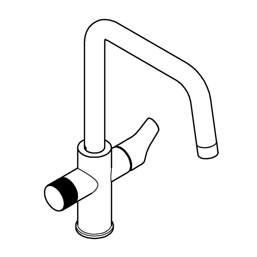 GROHE 30595DC0 - BLUE PURE Stainless Steel Kitchen Faucet