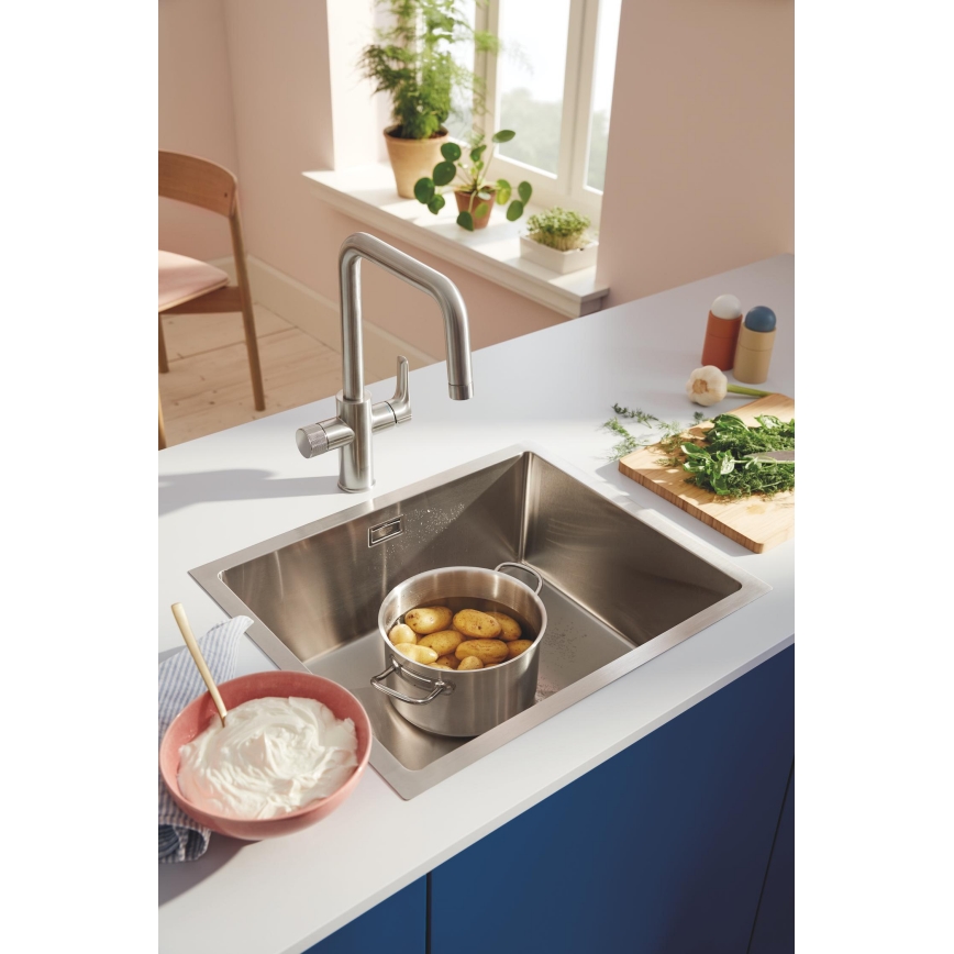 GROHE 30595DC0 - BLUE PURE Stainless Steel Kitchen Faucet