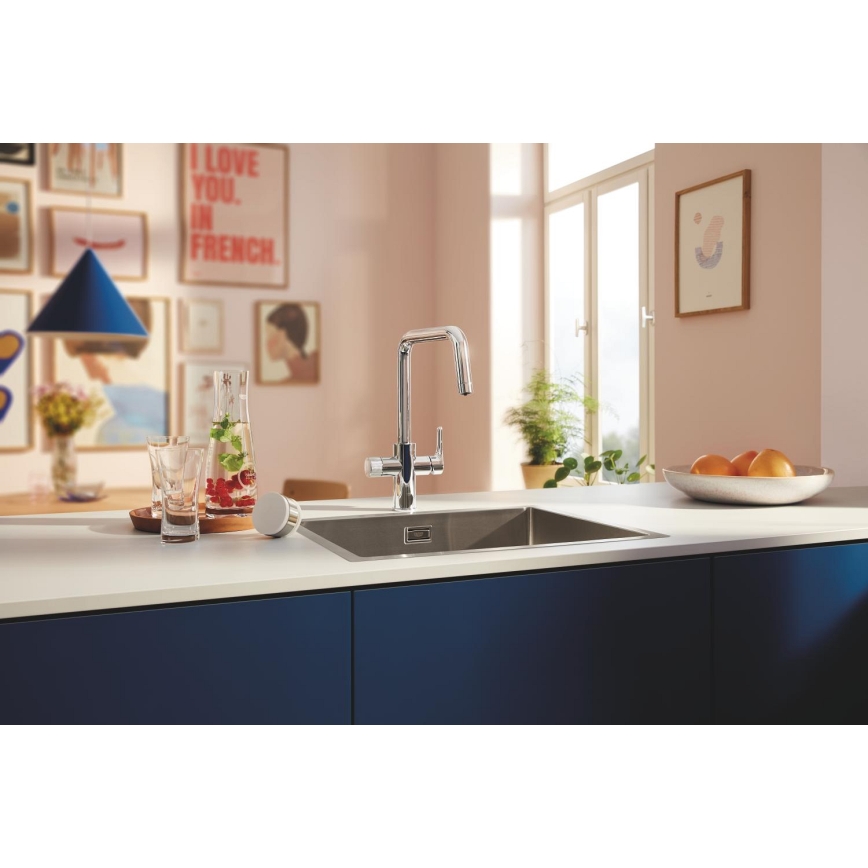 GROHE 30596000 - BLUE PURE kitchen faucet with integrated filtration, polished chrome
