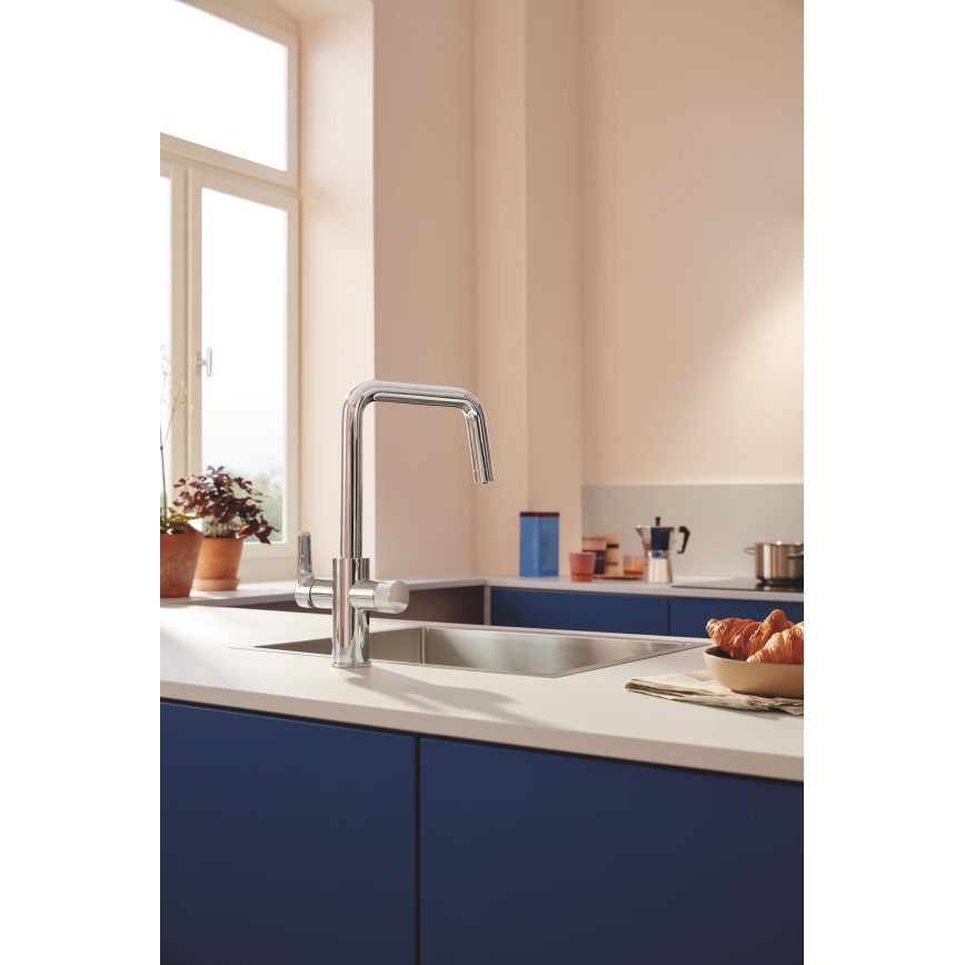 GROHE 30596000 - BLUE PURE kitchen faucet with integrated filtration, polished chrome