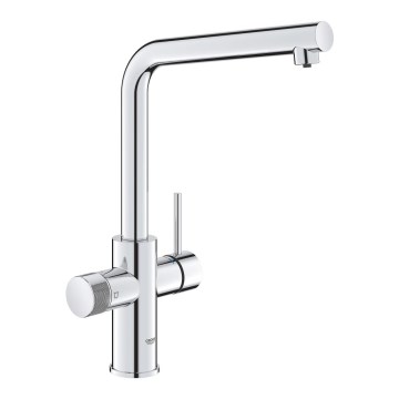 GROHE 30600000 - BLUE PURE Kitchen Faucet with L-shaped Spout, Polished Chrome