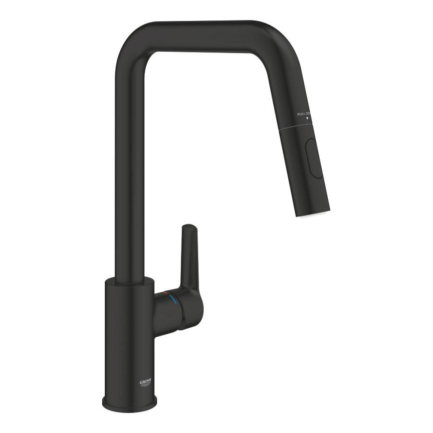 GROHE 306312430 - QUICKFIX START 362 mm Kitchen faucet, Black