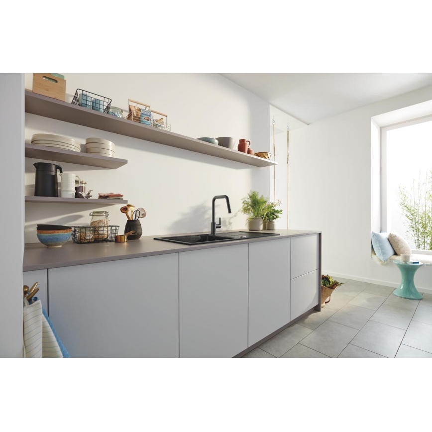 GROHE 306312430 - QUICKFIX START 362 mm Kitchen faucet, Black