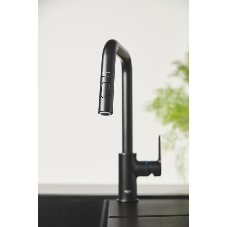 GROHE 306312430 - QUICKFIX START 362 mm Kitchen faucet, Black
