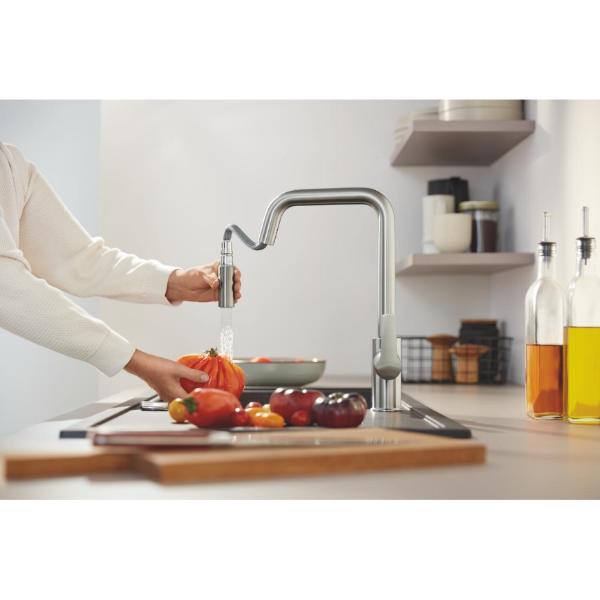 GROHE 30631DC0 - START Kitchen Faucet, Stainless Steel