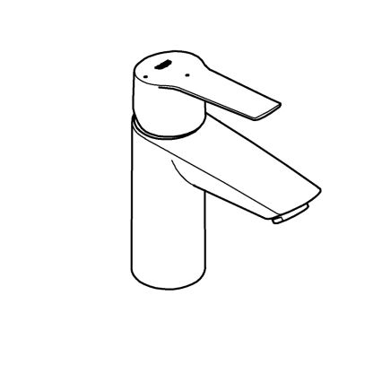 GROHE 311372432 - QUICKFIX START 165 mm Basin Mixer, Black