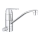 GROHE 31161000 - EUROSMART COSMOPOLITAN 140° Kitchen Mixer Tap, Polished Chrome